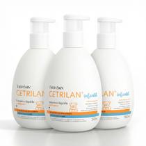 Kit 3x Sabonete Para Bebê Líquido Cetrilan Infantil 500ml Kit 3x Sabonete Para Bebê Líquido Cetrilan Infantil 500ml