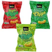 Kit 3x Salgadinho Assado Orgânico Vegan Chips Bio2