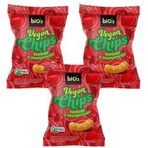 Kit 3x Salgadinho Assado Orgânico Vegan Chips Tomate Bio2
