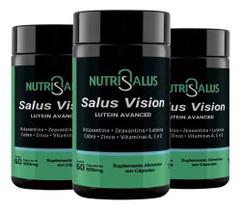 Kit 3x Salus Vision Luteína Astaxantina 60 Cápsulas Pote