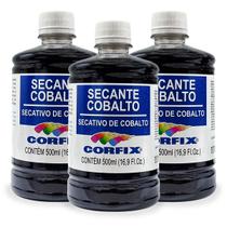 Kit 3x Secante de Cobalto 500ml Corfix