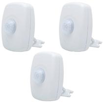 Kit 3x Sensor de Presença Microcontrolado Multifunções Com Fotocéula Uso Interno Qualitronix Original