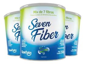 Kit 3x Seven Fiber 260g - Mix De 7 Fibras Super Sabor Sem Sabor