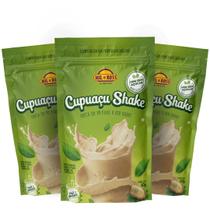 Kit 3x Shake em Pó Cupuaçu 40g Sem Açúcar Academia Fitness Natural Fitness Energia- Mil e Ross Alimentos