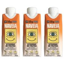Kit 3X: Shake Proteico Vegano Vitaminas Frutas Naveia 250Ml