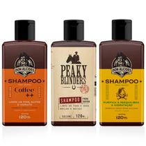 Kit 3X Shampoo Barba Coffee Lemon Peaky Blinders Don Alcides