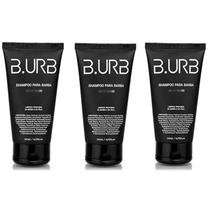 Kit 3x Shampoo Para Barba Brentwood 140ml Barba Urbana - B.Urb