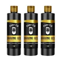 Kit 3x Shaving em Gel de Barbear Mentolado Puro Fio 1kg - Profissional, Barba Suave Sem Irritação Kit 3x Shaving em Gel de Barbear Mentolado Puro Fio 1kg - Profissional, Barba Suave Sem Irritação