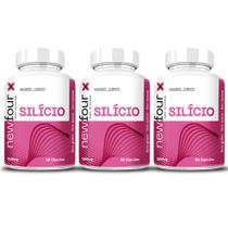 Kit 3x Silício Orgânico 60 Cápsulas 500mg - New Four Kit 3x Silício Orgânico 60 Cápsulas 500mg - New Four