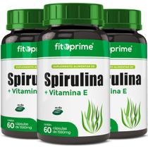 Kit 3x Spirulina Premium com Vitamina E 60 cápsulas