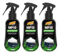 Kit 3x Spray Antiembaçante MP10 p/ Vidro Automotivo Carro Parabrisa MUNDIAL PRIME Kit 3x Spray Antiembaçante MP10 p/ Vidro Automotivo Carro Parabrisa MUNDIAL PRIME