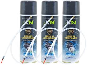 Kit 3x Spray Com Sonda 320ml Limpa Ar Condicionado Higienizador