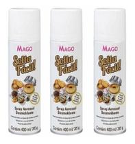 Kit 3x Spray Desmoldante Solta Fácil Antiaderente Mago Leve3