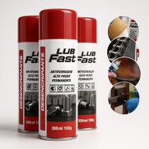 Kit 3x Spray Lub Fast 300ml Desengripante, Lubrificante e Antiferrugem Uso Geral Kit 3x Spray Lub Fast 300ml Desengripante, Lubrificante e Antiferrugem Uso Geral