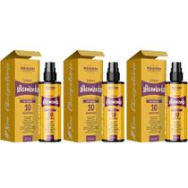 Kit 3x Spray Siliconizado 10 Benefícios Rhenuks 200ml