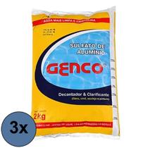 kit 3x Sulfato de alumínio 2kg - Genco kit 3x Sulfato de alumínio 2kg - Genco
