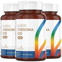 KIT 3X Super Coenzima Q10 200mg + Vitamina E 60 cápsulas - Natulha