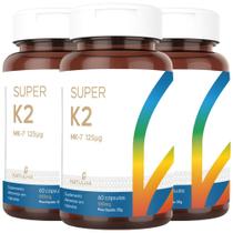 KIT 3X Super K2 (Menaquinona-7) 125mcg 60 cápsulas - Natulha KIT 3X Super K2 (Menaquinona-7) 125mcg 60 cápsulas - Natulha