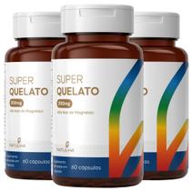 KIT 3X Super Magnésio Quelato 300mg Elementar 60 cápsulas - Natulha