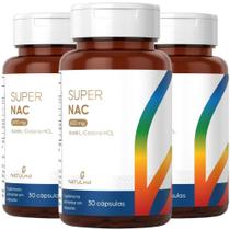 KIT 3X Super NAC (Acetilcisteina HCL) 600mg 30 Capsulas - Natulha