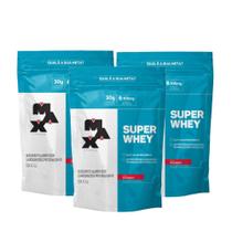 Kit 3x Super Whey Protein 900g Max Titanium