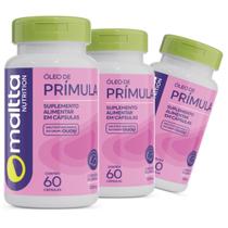 Kit 3x Suplemento Alimentar Frascos Óleo de Prímula Original Natural 100% Original -60 Cápsulas 500mg