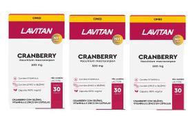 Kit 3x Suplemento Alimentar Lavitan Cranberry 30 Cáp - Cimed