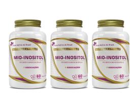Kit 3x Suplemento Alimentar Mio Inositol 30g 60 cápsulas Flora Nativa