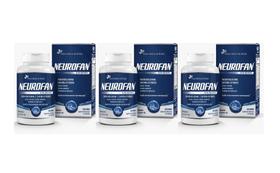 Kit 3x Suplemento Alimentar Neurofan Cafeína Extended 60 cápsulas Flora Nativa