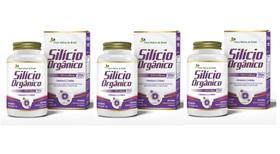 Kit 3x Suplemento Alimentar Silício Orgânico 300mg 60 cápsulas Flora Nativa Kit 3x Suplemento Alimentar Silício Orgânico 300mg 60 cápsulas Flora Nativa