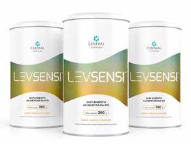 Kit 3x Suplemento com Colágeno, Fibras, Cromo e Selênio Levsensi 380g - Central Nutrition Sabor:Laranja e Gengibre Kit 3x Suplemento com Colágeno, Fibras, Cromo e Selênio Levsensi 380g - Central Nutrition Sabor:Laranja e Gengibre