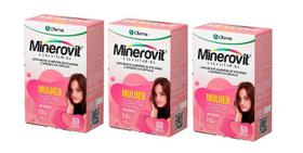 Kit 3x Suplemento Minerovit Mulher Com 60 Cáp - Cifarma