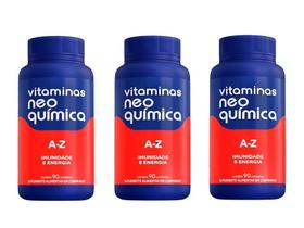 Kit 3x Suplemento Vitamínico AZ C/60 Cpr Neo Quimica