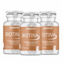 Kit 3x Suplemento Vitamínico em Cápsulas Pharmapro 180 Cápsulas