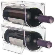 Kit 3X Suporte Organizador De Garrafas Empilhável Vinho