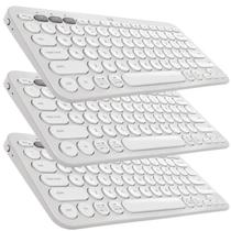 Kit 3x Teclado Bluetooth LOGITECH K380S Pebble Key 2 Branco Kit 3x Teclado Bluetooth LOGITECH K380S Pebble Key 2 Branco