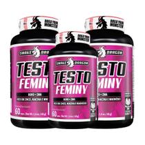 Kit 3x Testo Feminy 60 Cáps. Feminy Edition Snake Dragon Suplemento Natural Kit 3x Testo Feminy 60 Cáps. Feminy Edition Snake Dragon Suplemento Natural