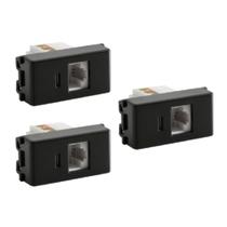 Kit 3x Tom Informática Cat6 57215056 Grafite Liz Tramontina