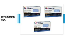 Kit 3x Toner 85A Compativel Para LaserJet Pro P1102, P1102w, P1102w, M1212nf, M1132