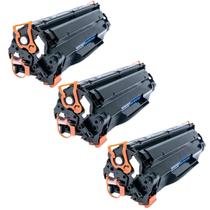 KIT 3x Toner Compatível HP 283a Cf283a M125 M127 M127fn M201