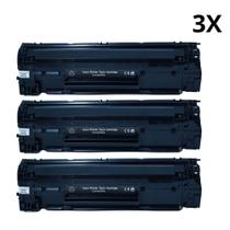 Kit 3x Toner Novo P/ Impressora M1212 M1212nf M-1212 1212nf