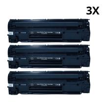 Kit 3x Toner Novo P/ Impressora M1212 M1212nf M-1212 1212nf - SUPLI