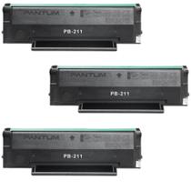 Kit 3x Toner Pantum Nt-pb211 Elgin 1600pag. p2500w M6550nw M6600nw Up