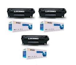 Kit 3x Toner Q2612a 2612a 12a P/1015 1018 1020 Evolut