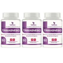 Kit 3x Tri Magnésio Malato, Taurato, Bisglicinato 60 Cáps Tuttiflora