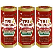 KIT 3X Tri Própolis Em Gotas ( Própolis Vermelha, Verde e Marrom) 20ml - Flora Nativa