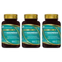 Kit 3x TriMagnésio Taurato Malato Bisglicinato 3x60 cp Flora