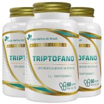 KIT 3X Triptofano 860mg 60 Cápsulas - Flora Nativa