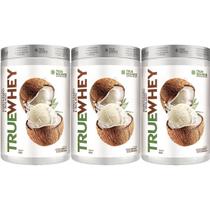 Kit 3X True Whey Protein Hidrolisado e Isolado - 418g Coconut Ice Cream - True Source