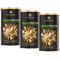 Kit 3x Veggie Protein Baunilha (450g cada) - Essential Nutrition